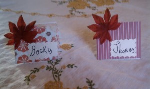 Thanksgiving place setting